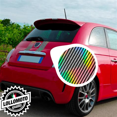 Kit Fasce Adesive Carbonio D Oleografico Strisce Abarth Tributo