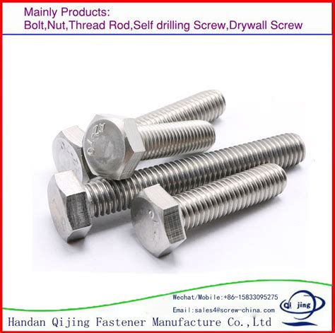 China DIN933 Hex Head Bolt M3 M56 Zinc Plated Hot DIP Galvanized