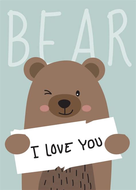 Cute Bear cartoon character 509236 Vector Art at Vecteezy