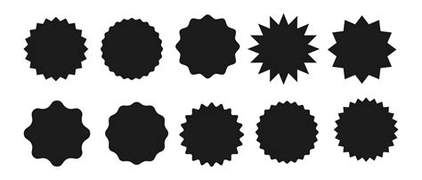 Premium Vector Set Of Vector Red Starburst Sunburst Badges Simple