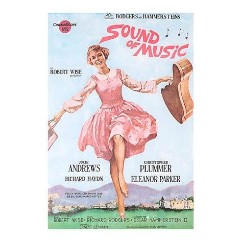The Sound Of Music Movie Poster Wrapped Framed Poster Premium Canvas
