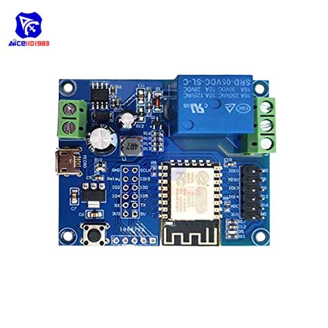 Diymore Dc 5 80v 1 Canal Relé Escudo Programável Esp8266 Esp 12f Wifi