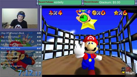 Super Mario 64 [16 Star] Speedrun Practice May 29th 2017 Part 2