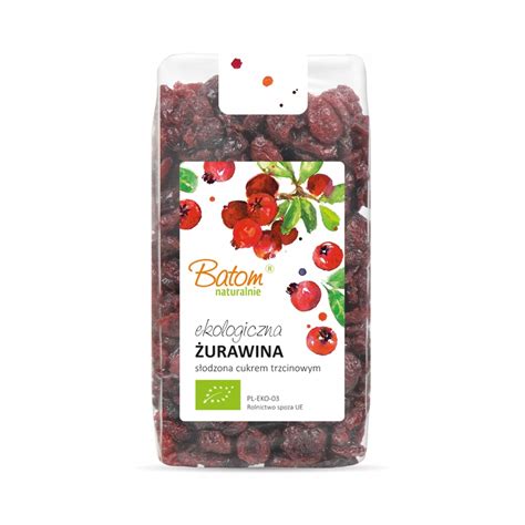 EKOLOGICZNA ŻURAWINA SŁODZONA 250G BATOM BIO 11022807244 Allegro pl