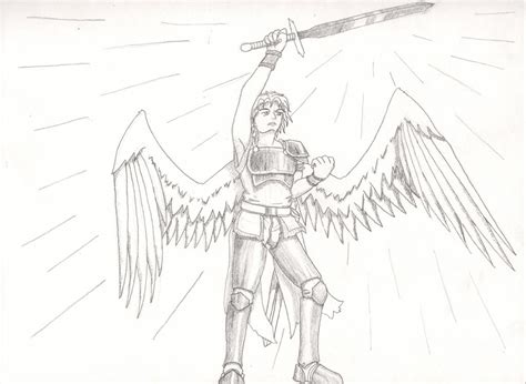 Warrior Angel Drawing by Soldiers-of-Legacy on DeviantArt