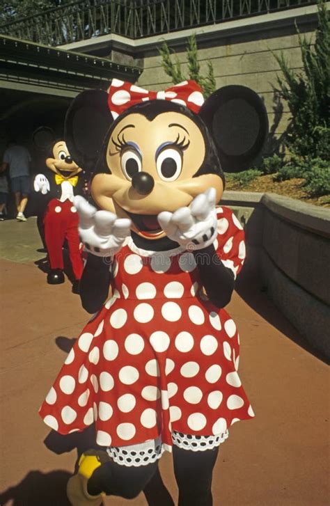 Magic Kingdom Minnie Mouse With Mickey Mouse Editorial Stock Photo