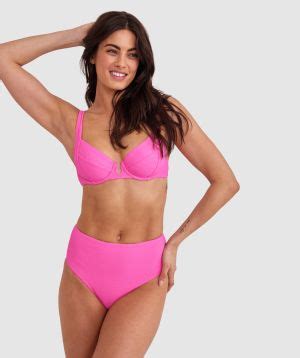 Bras N Things Planet Bliss Swim New Wave Brazilian Pant Hot Pink