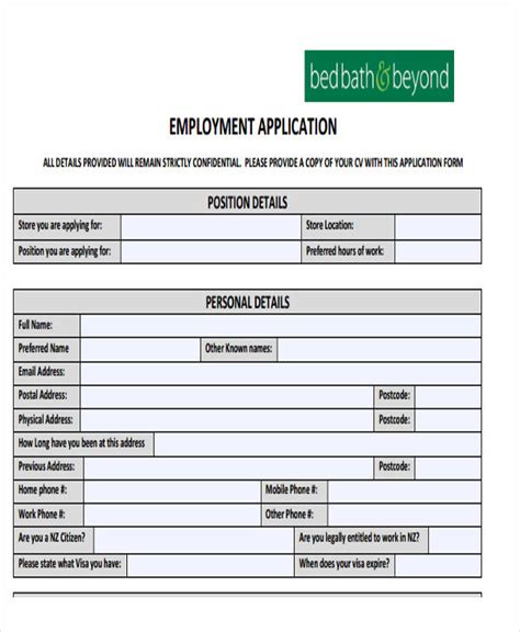 Printable Basic Job Application Forms To Print