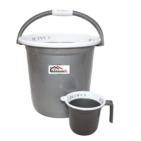 Whitelift Joyo Better Homes Plastic Bucket With Bathroom Mug Set