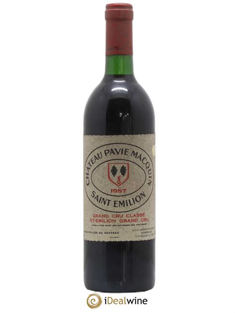 Buy Château Pavie Macquin 1er Grand Cru Classé B 1987 lot 6429