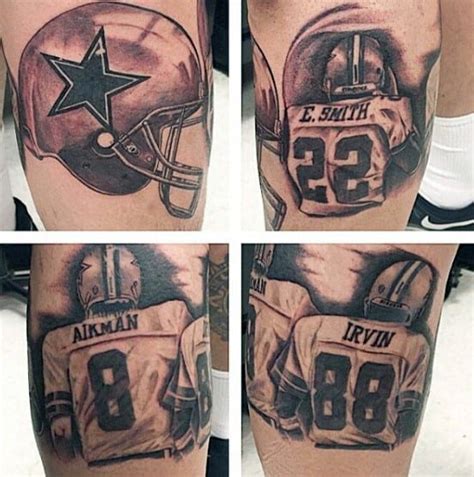 50 Dallas Cowboys Tattoos For Men - Manly NFL Ink Ideas