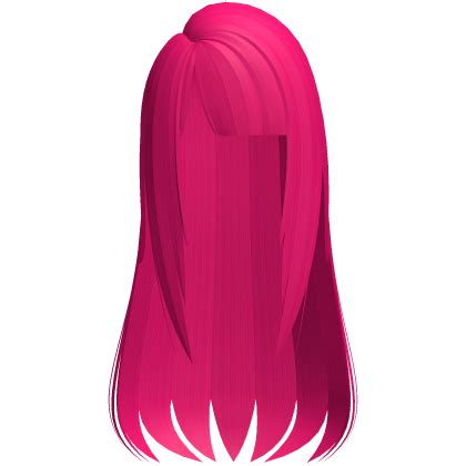 Elegant Smooth Hot Pink Long Hair W Bangs Roblox