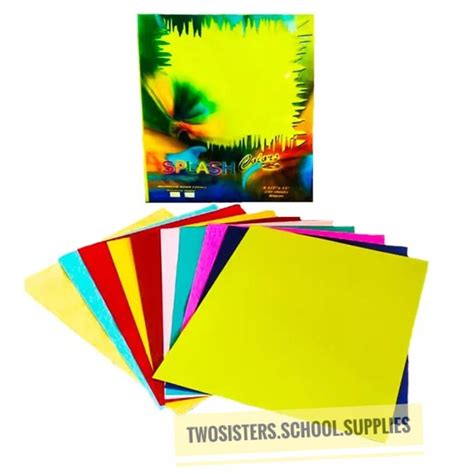 Splash Assorted And Single Colored Paper Sheet S Sold Per Ream