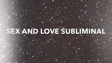 LOVE SEX GODDESS Subliminal Intense YouTube