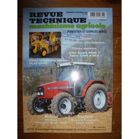 Rta Revue Technique Agricole Massey Ferguson S Rie Moteur Perkins