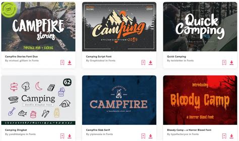 15+ Best Camping Fonts for a Wild Natural Look