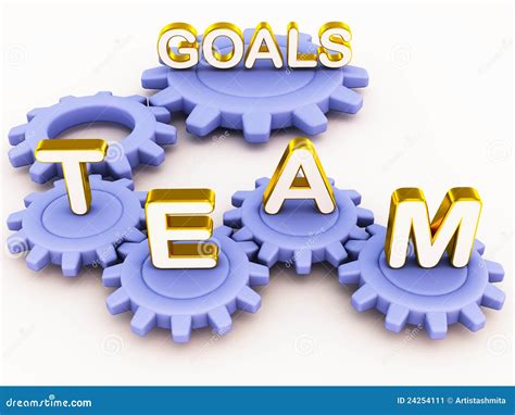 Team goals stock illustration. Image of work, team, synchronised - 24254111