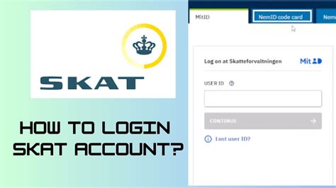 How To Login Skat Account Skat Dk Login English YouTube