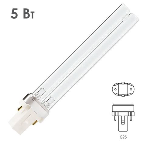 Лампа бактерицидная Philips TUV PL-S 5W/2P G23 L108mm специальная ...