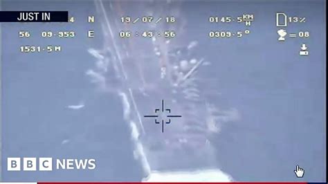 Iran Airs Footage Which It Claims Disproves Us Downed Its Drone Bbc News