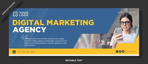 Premium Vector Digital Marketing Agency Facebook Cover Design