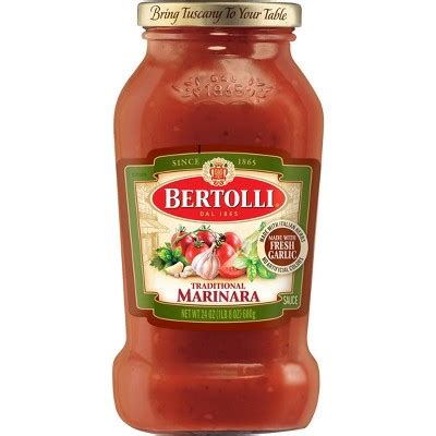 Bertolli Traditional Marinara Italian Herbs Garlic Pasta Sauce