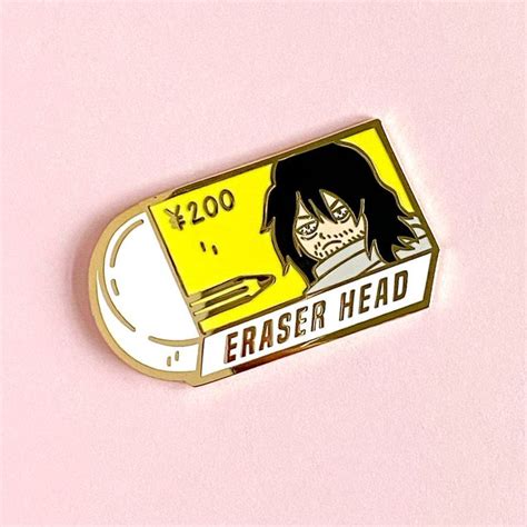 Eraser Head Hard Enamel Pin Anime Hero Aizawa Lapel Pin Badge