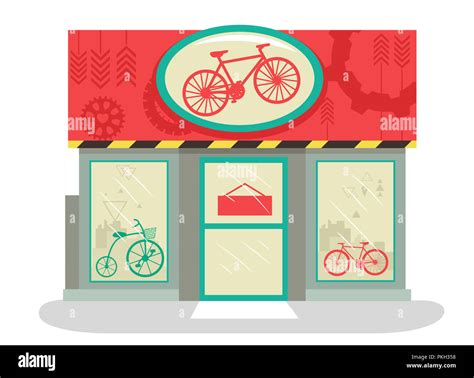 Ilustraci N De Una Tienda O Almac N De Bicicletas Con Varias Bicicletas