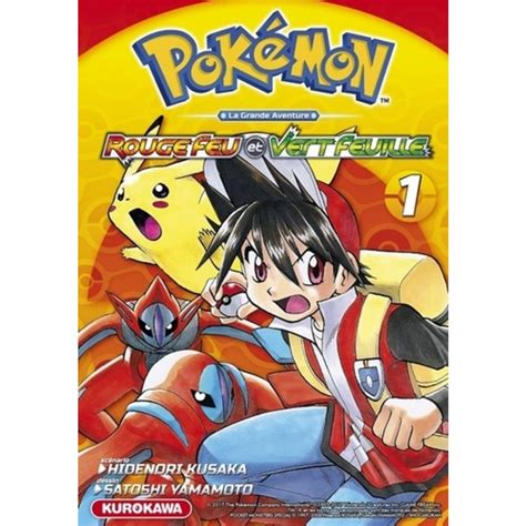 Pokemon La Grande Aventure Tome Rouge Feu Et Vert Feuille Kusaka