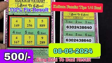 Kolkata Ff Kolkata Fatafat Kolkata Ff Tips Today Fatafat