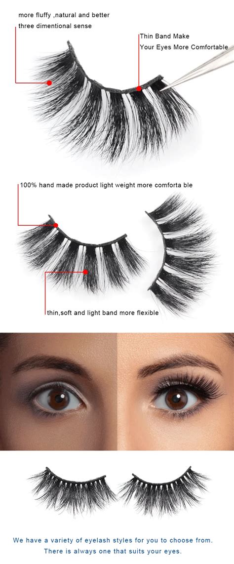 Customized Packing Handmade Russian Strips Eyelash Deep D Curl Fluffy