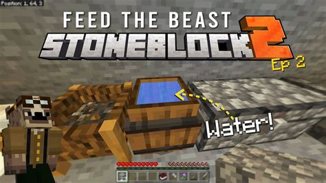 The Quest For Water Stoneblock 2 Let S Play Ep 2 YouTube