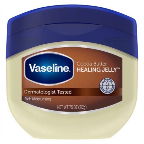 Vaseline Petroleum Jelly Cocoa Butter For Dry Cracked Skin, 7.5 oz ...