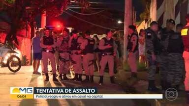 Bom Dia Minas Policial reage à tentativa de assalto e atira em