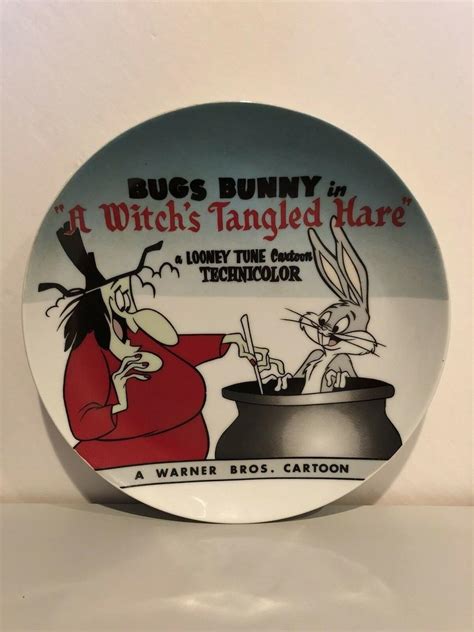 Bugs Bunny A Witch S Tangled Hare Looney Toons Cartoon Collectors Plate