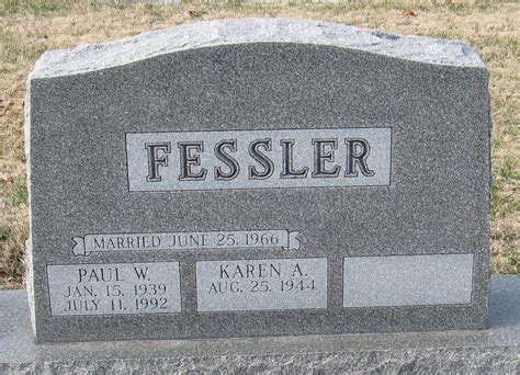 Paul W Fessler 1939 1992 Find A Grave Memorial