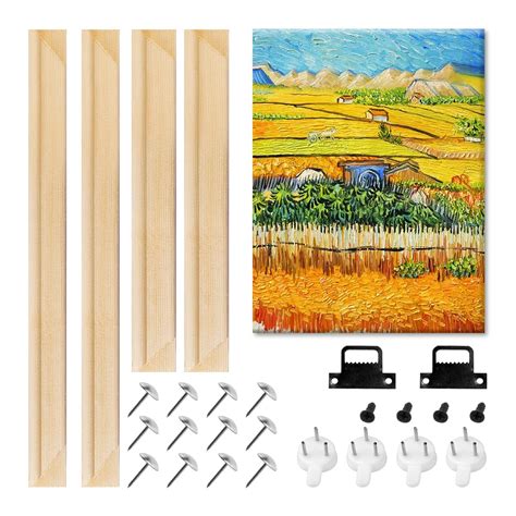 Diy Canvas Stretcher Bars Canvas Frame Easy To Assemble Temu Canvas