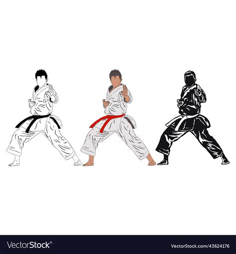 Karate design creative Royalty Free Vector Image