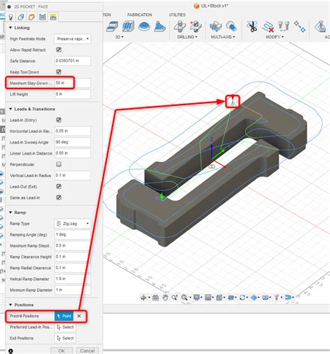 How To Move Start Position Of A 2D Pocket Face Operation In Fusion 360