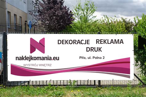 Baner reklamowy zewnętrzny jednostronny