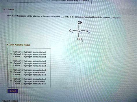 SOLVED Pan How Many Hydrogens Will Be Attached The Carbons Labelod