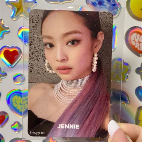 Jual Jennie Jisoo Square Up Pink Ver Photocard Shopee Indonesia