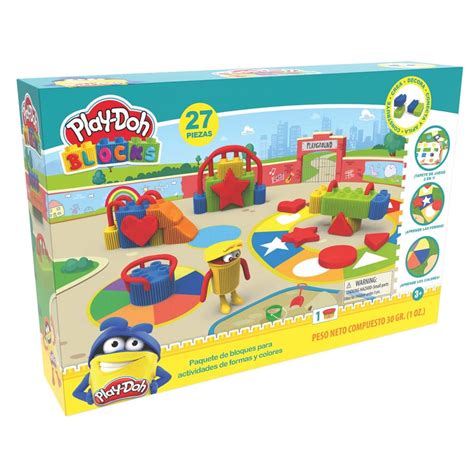 Bloques Play Doh Pack Colores Y Formas Tottus Per