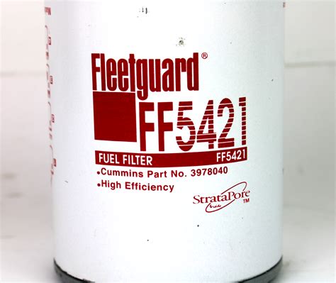 Fleetguard FF5421 High Efficiency Diesel Fuel Filter, Spin-On