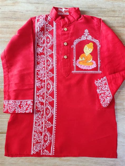 Hand Painting Panjabi Fabric Paint Designs Fabric Paint Shirt