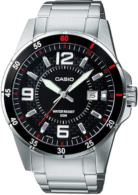 Casio Reloj Anal Gico Para Hombre De Cuarzo Con Correa En Acero