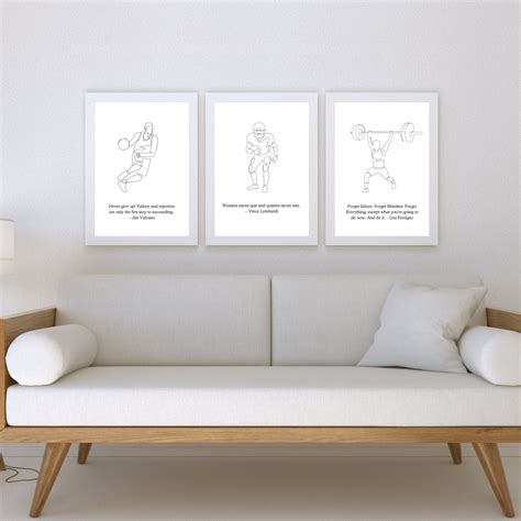 9 Sports Posters Football, Basketball, Hockey, Running, Cycling, Soccer ...