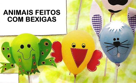 Atividades para maternal, creche e berçário: Animais feitos com Bexigas 2