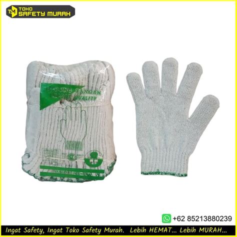 Sarung Tangan Rajut Katun Tebal Benang 8 Isi 12 Pasang Safety Gloves