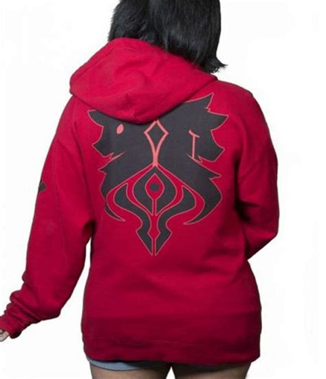 Red Fleece Zip Up Aphmau Aaron Lycan Hoodie - Jackets Masters